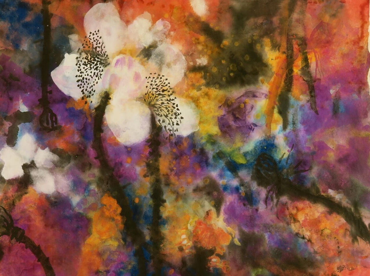 SOLD © 2016 Tusche &amp; Gouache auf Reispapier 34x46cm