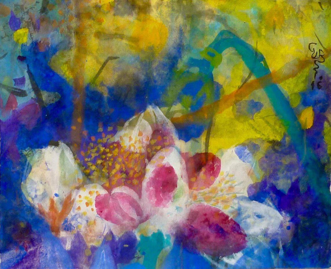 © 2019 Tusche &amp; Gouache auf Reispapier 15x19cm