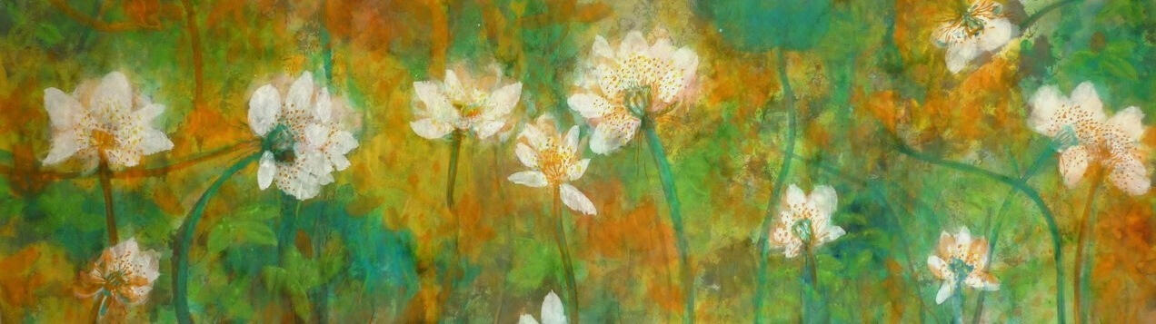 SOLD © 2016 Tusche und Gouache auf Reispaper 35x120cm