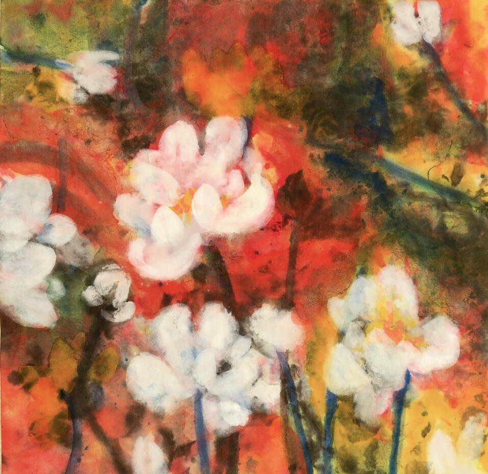 © 2016 Tusche &amp; Gouache auf Reispapier 35x35cm