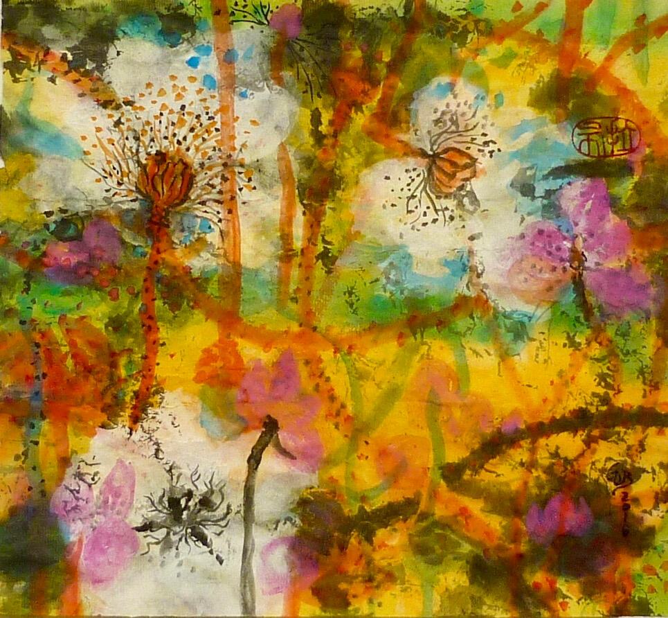 © 2019 Tusche &amp; Gouache auf Reispapier 26x28cm