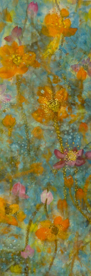 SOLD © 2019 Tusche &amp; Gouache auf Reispapier 80x38cm