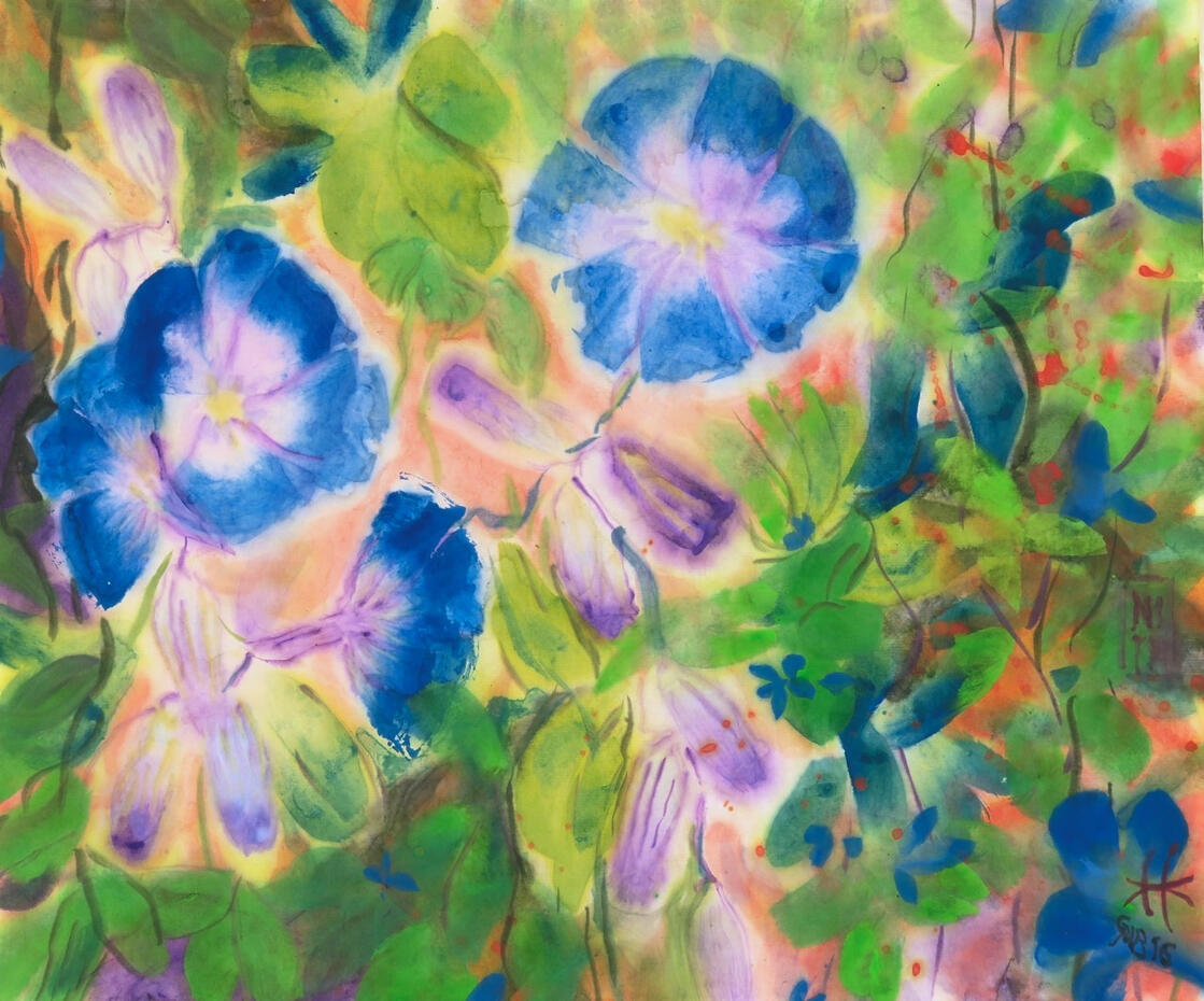 © 2016 Tusche & Gouache auf Reispapier 37x45cm