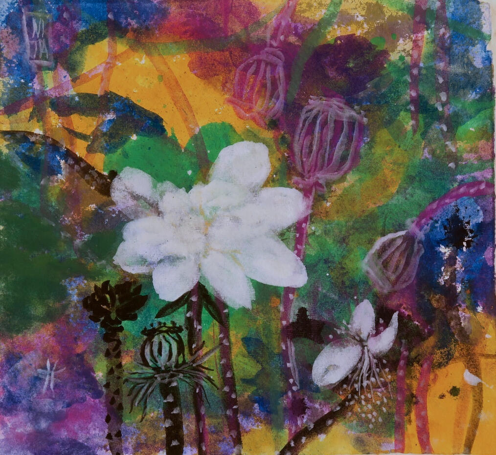 © 2016 Tusche &amp; Gouache auf Reispapier 26x28cm