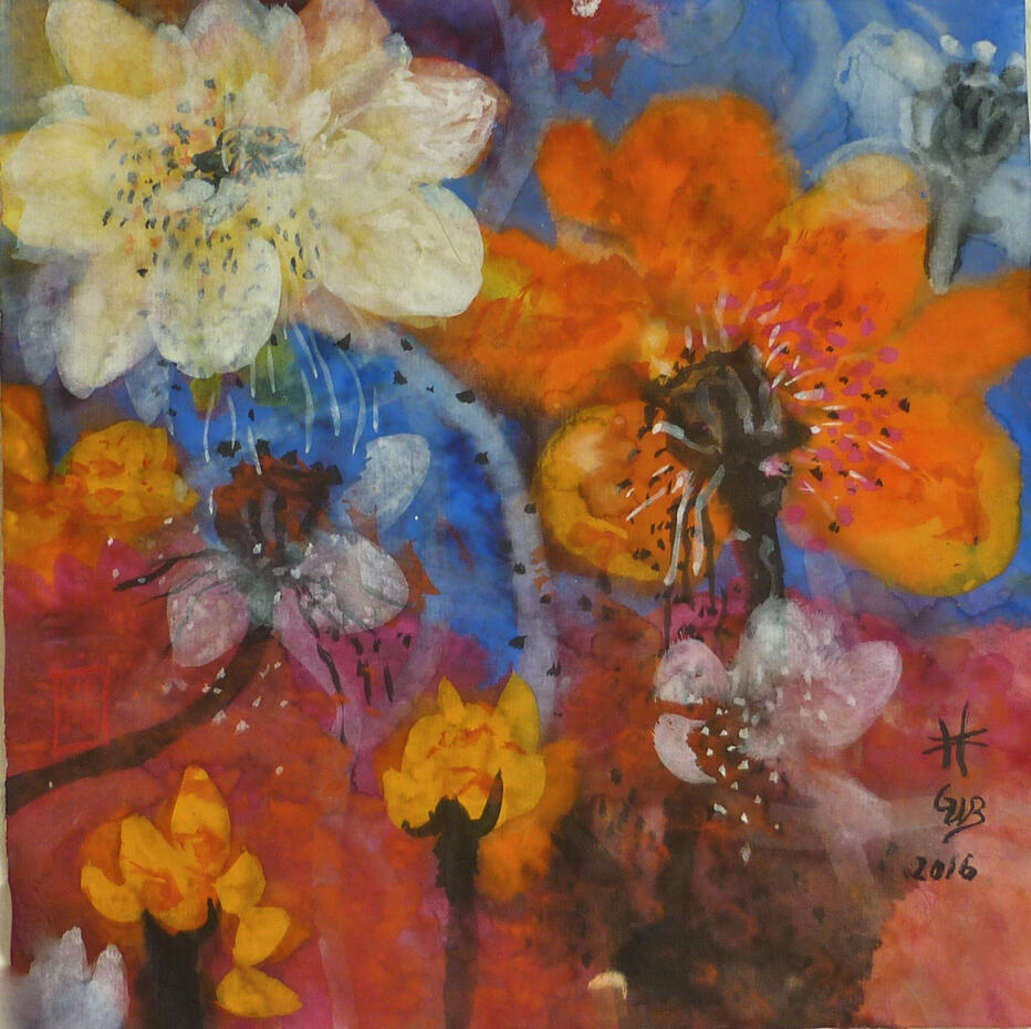 Tusche &amp; Gouache auf Reispapier