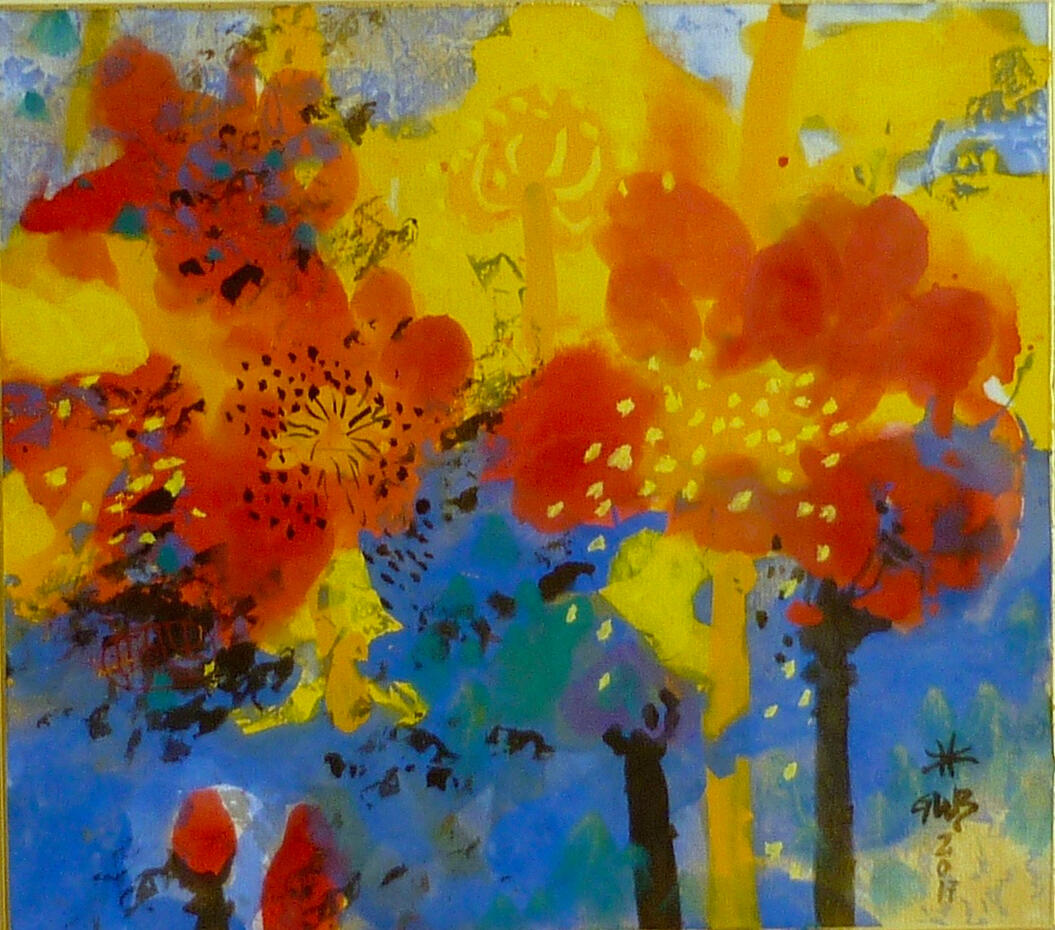 © 2019 Tusche &amp; Gouache auf Reispapier 24x27cm