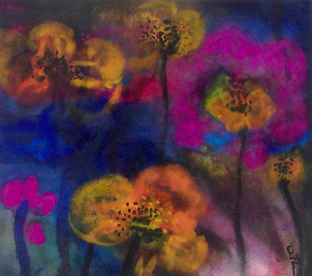 © 2019 Tusche &amp; Gouache auf Reispapier 19x22cm